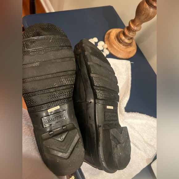 Hunter original tall rain boots black size 9 excellent condition - Picture 6 of 16